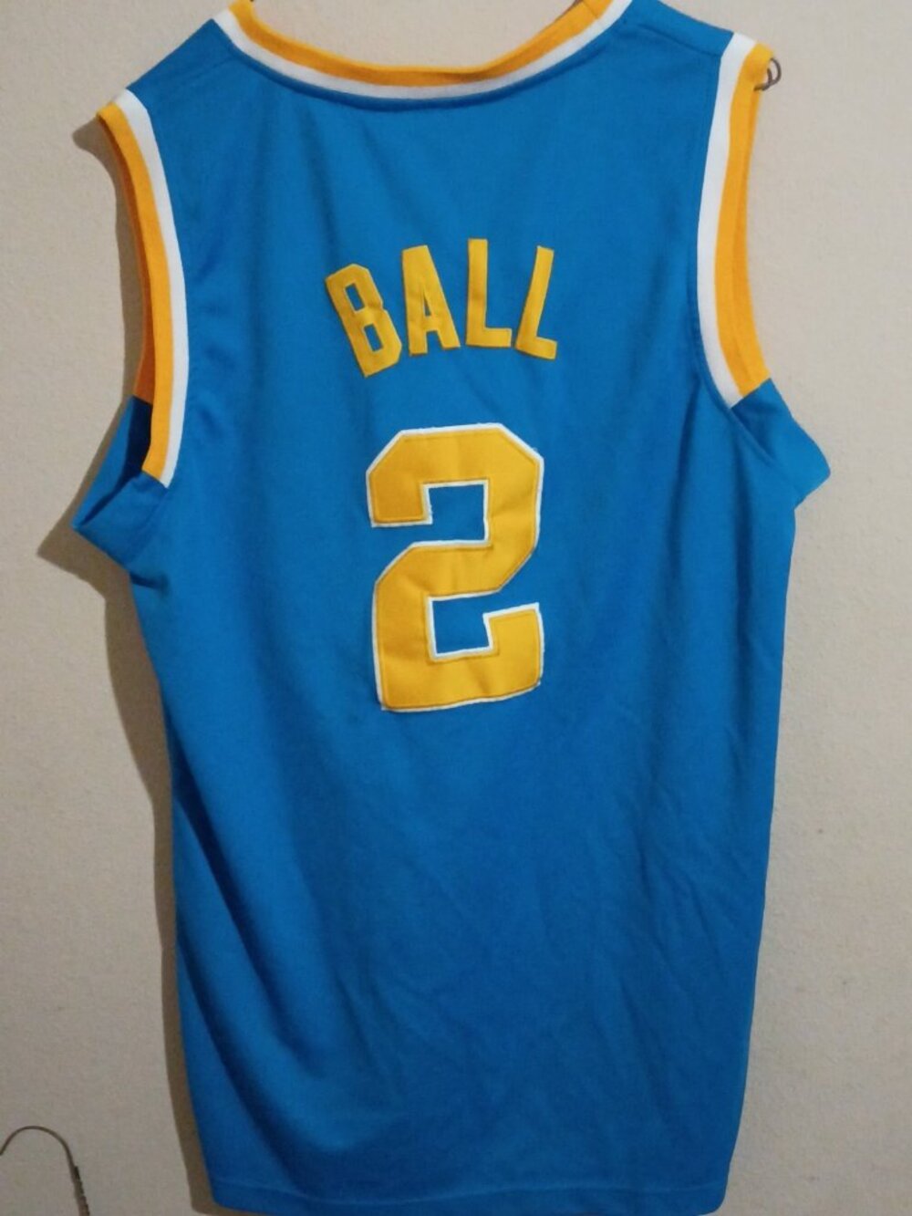 Adidas UCLA Bruins Basketball Jersey #2 - Mens Size Medium M - Lonzo Ball Blue - Picture 8 of 11